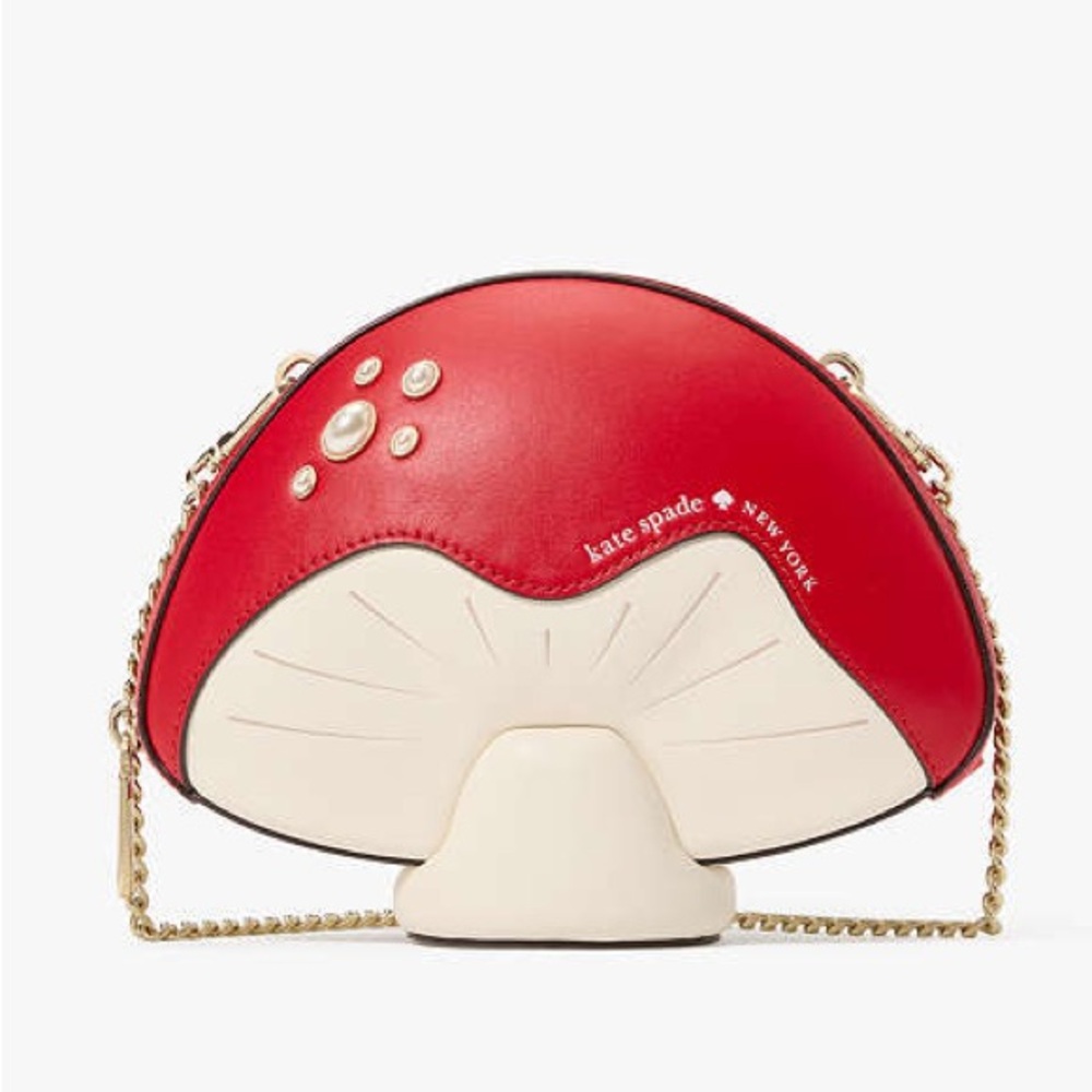 kate spade NWT! $379 MSRP 3d Mushroom Crossbody - Picture 3 of 15